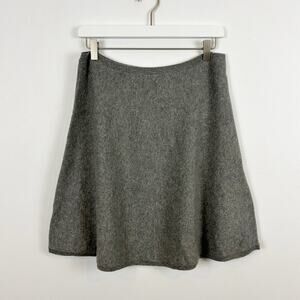 tsesay Grey 100% Cashmere A-Line Skirt Size X-Large